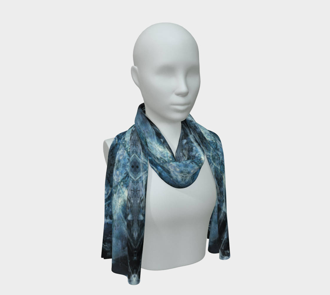 Quartz Rutilated Alexander County Circa 1905 North Carolina USA Pattern Quad Book Long Scarf Inverted Color
