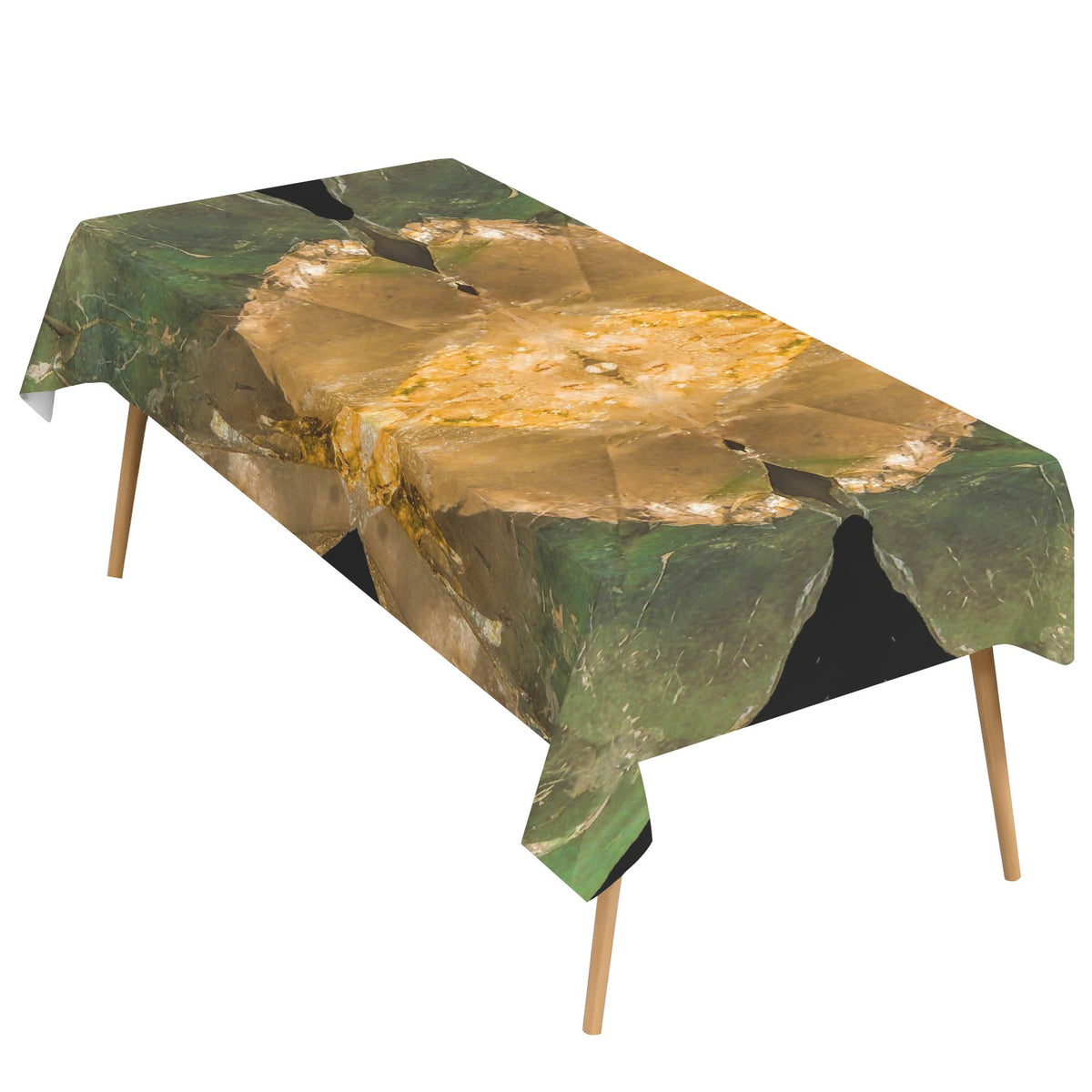 Tablecloth: Quartz, with Chlorite — Montgomery County, North Carolina, USA — Original Color