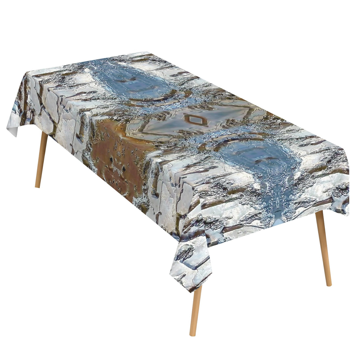 Tablecloth: Galena, with Chalcopyrite — Dalnegorsk, Primorsky Krai, Russia — Inverted Color