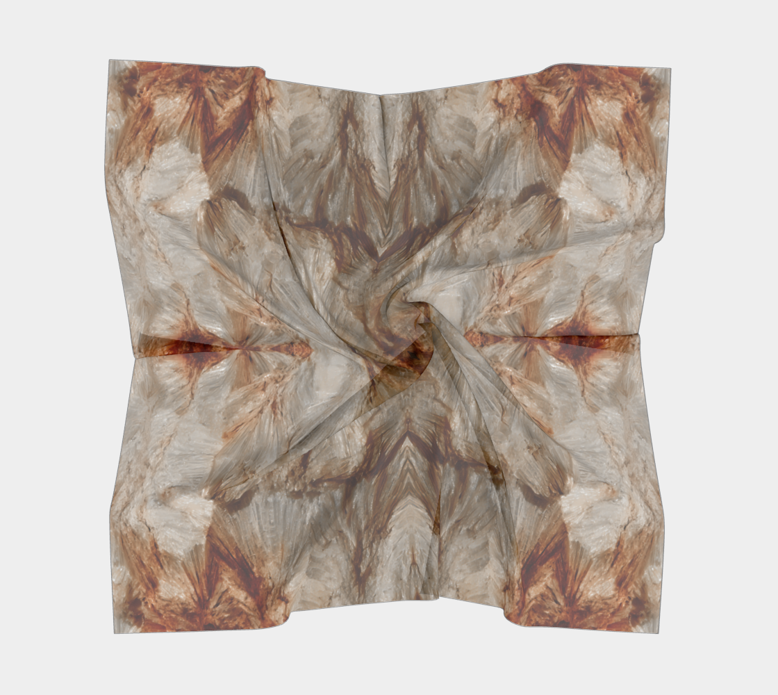 Square Scarf: Pyrophillite, Piedmont Minerals Mine, Orange County, North Carolina, USA, Original Color