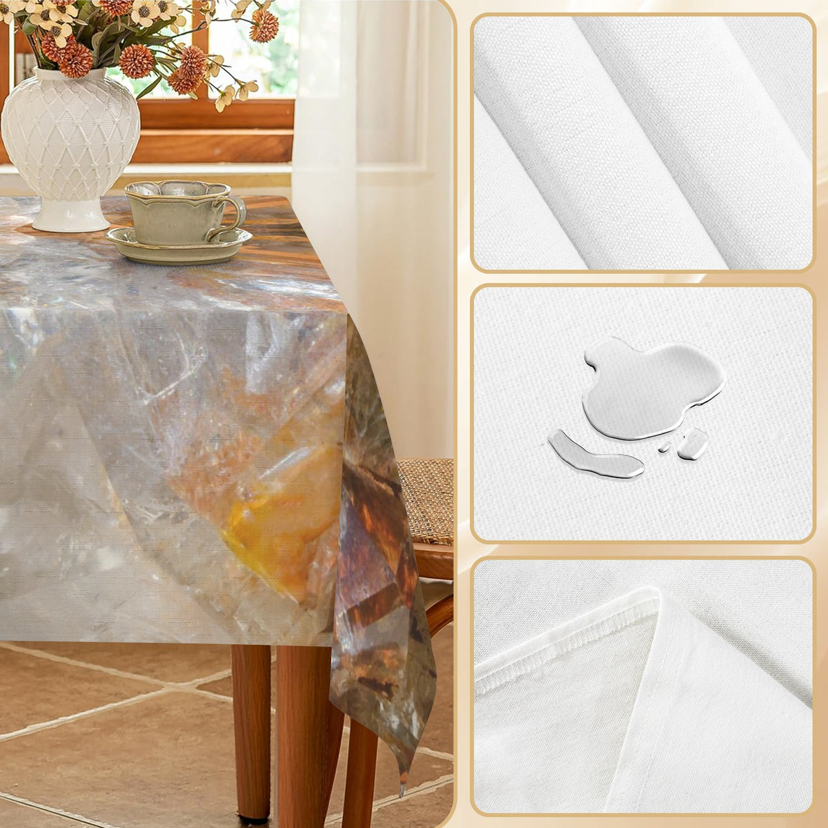 Tablecloth: Quartz, Mud Included — Cleveland, North Carolina — Original Color