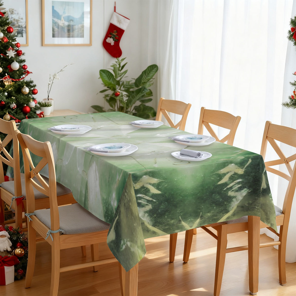 Tablecloth: Quartz, with Chlorite — Montgomery County, North Carolina, USA — Original Color