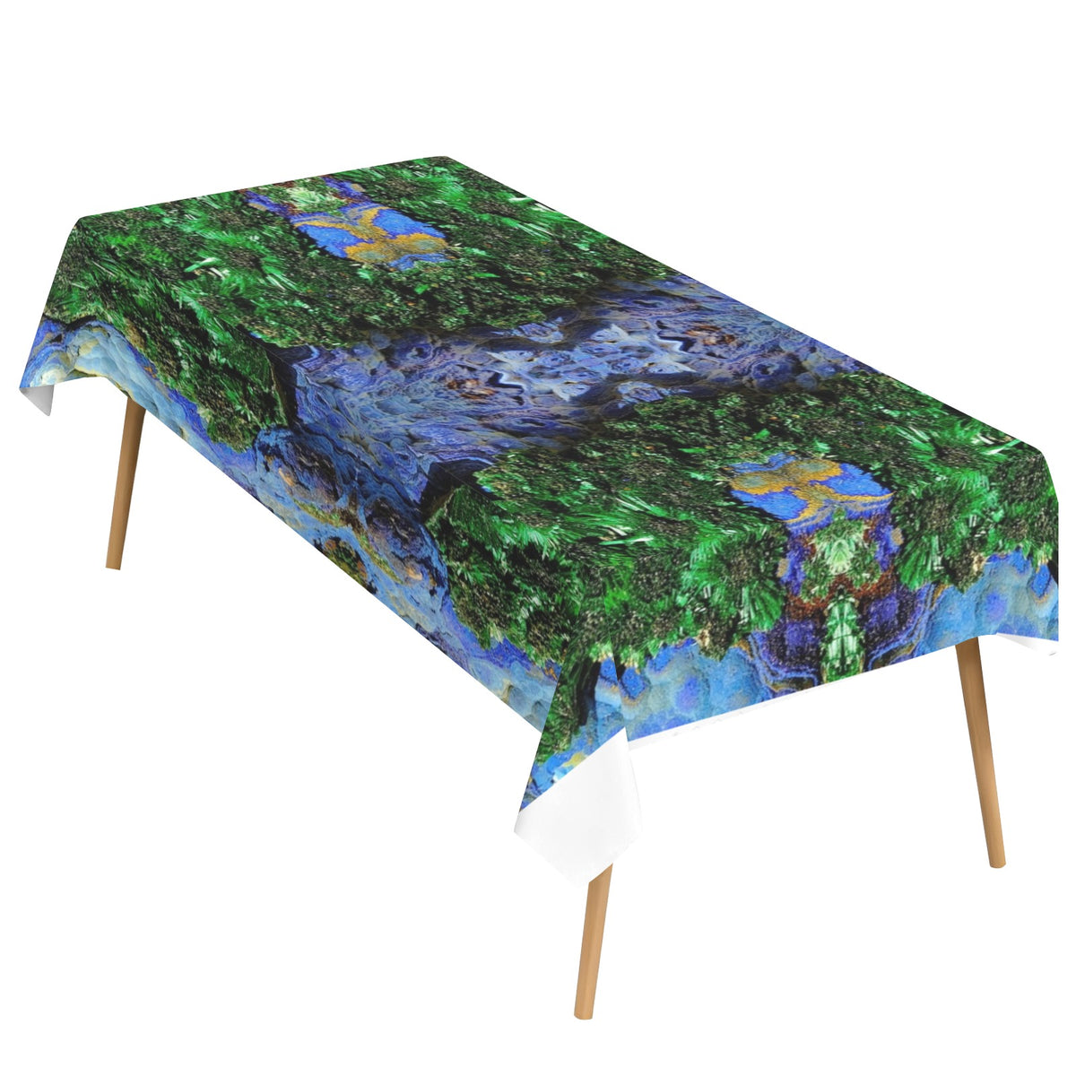 Tablecloth: Primary Malachite , Azurite,  with Cuprite — Bisbee, Cochise County, Arizona, USA — EX Yale University — Original Color