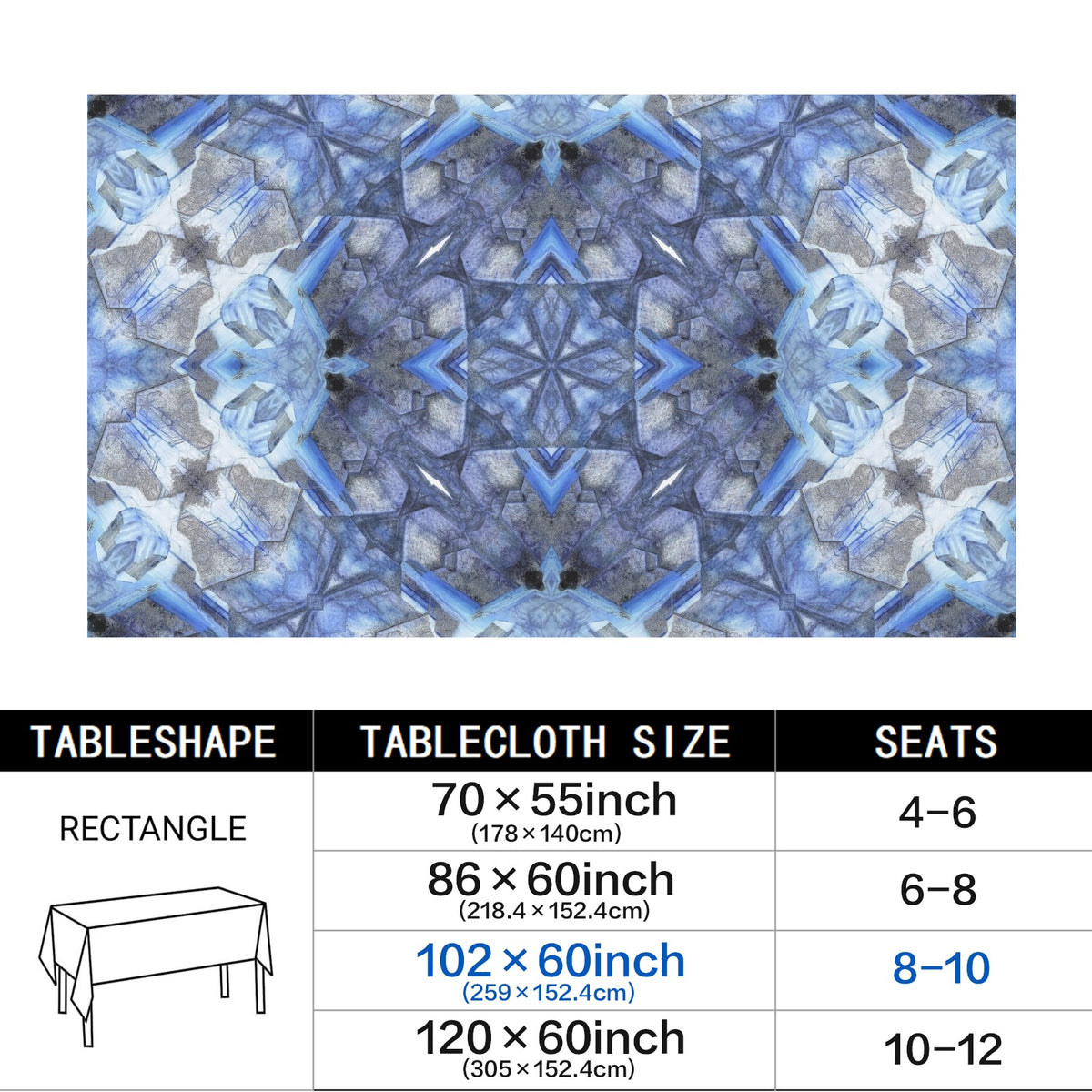 Tablecloth: Muscovite — Brazil — EX Lavinsky — Inverted Color
