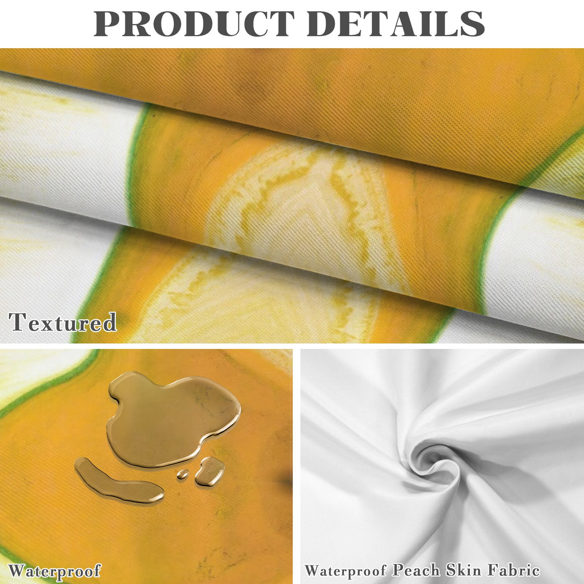 Tablecloth: A Color (Hansa Yellow) and D color (Pthalo Green) Dispersing in Croom Acrylic House Paint — North Carolina — Original Color