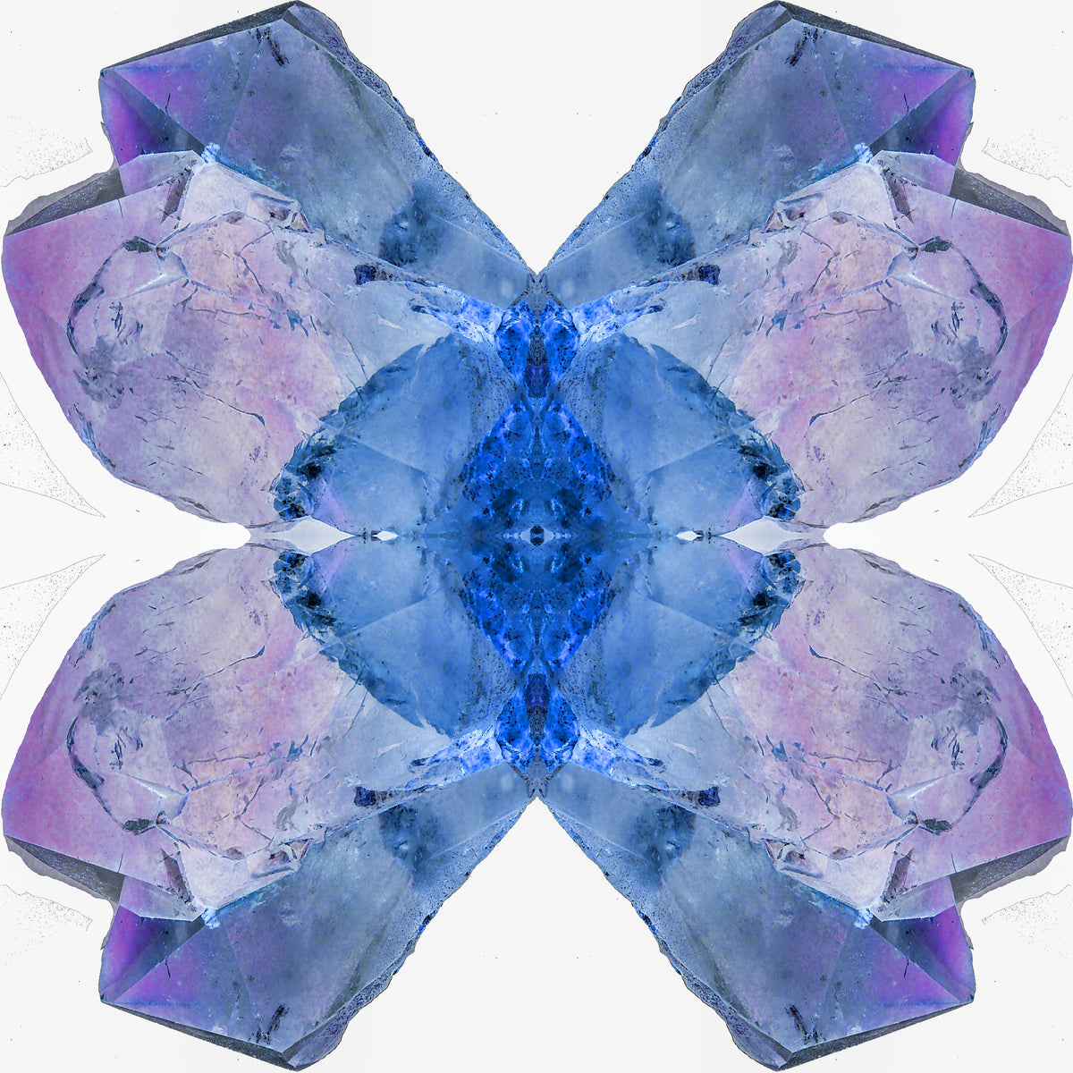 Tablecloth: Quartz, with Chlorite — Montgomery County, North Carolina, USA — Inverted Color