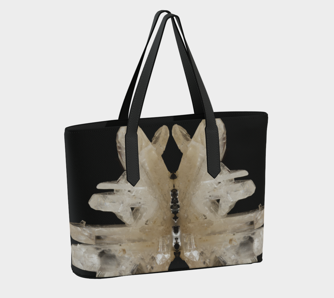 Vegan Leather Bag: Cerussite, , Bunker Hill Mine, Idaho, USA, EX Mary Eidith Sigmon, Original  Color
