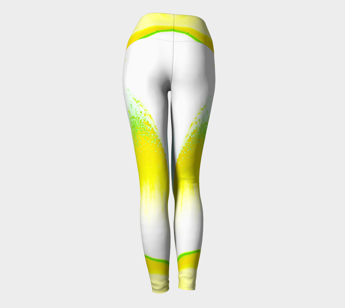 Leggings: A Color (Hansa Yellow) and D color (Pthalo Green) Dispersing in Croom Acrylic House Paint