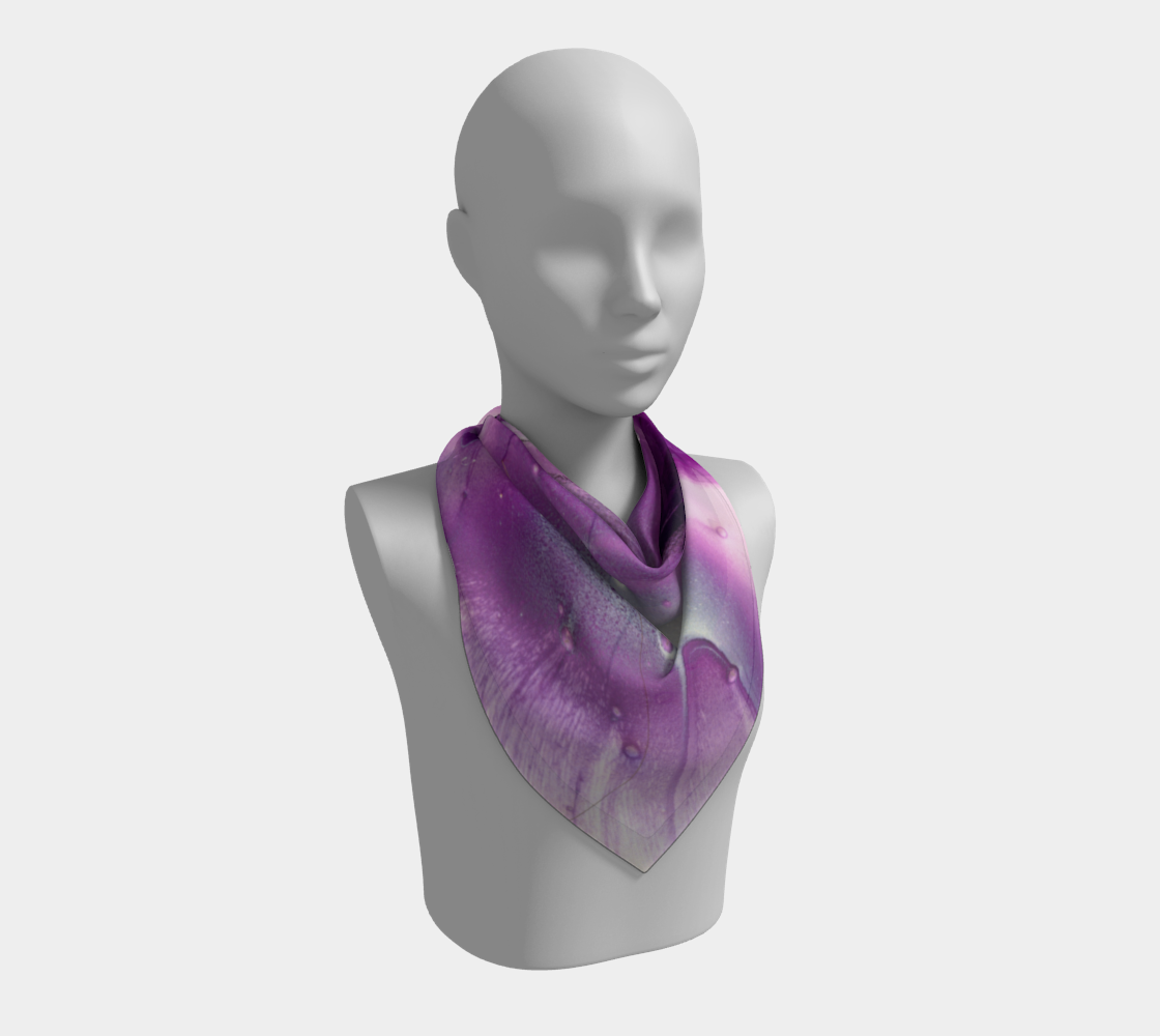 Square Scarf: Calbizol Violet dispersing in Croom Acrylic House Paint