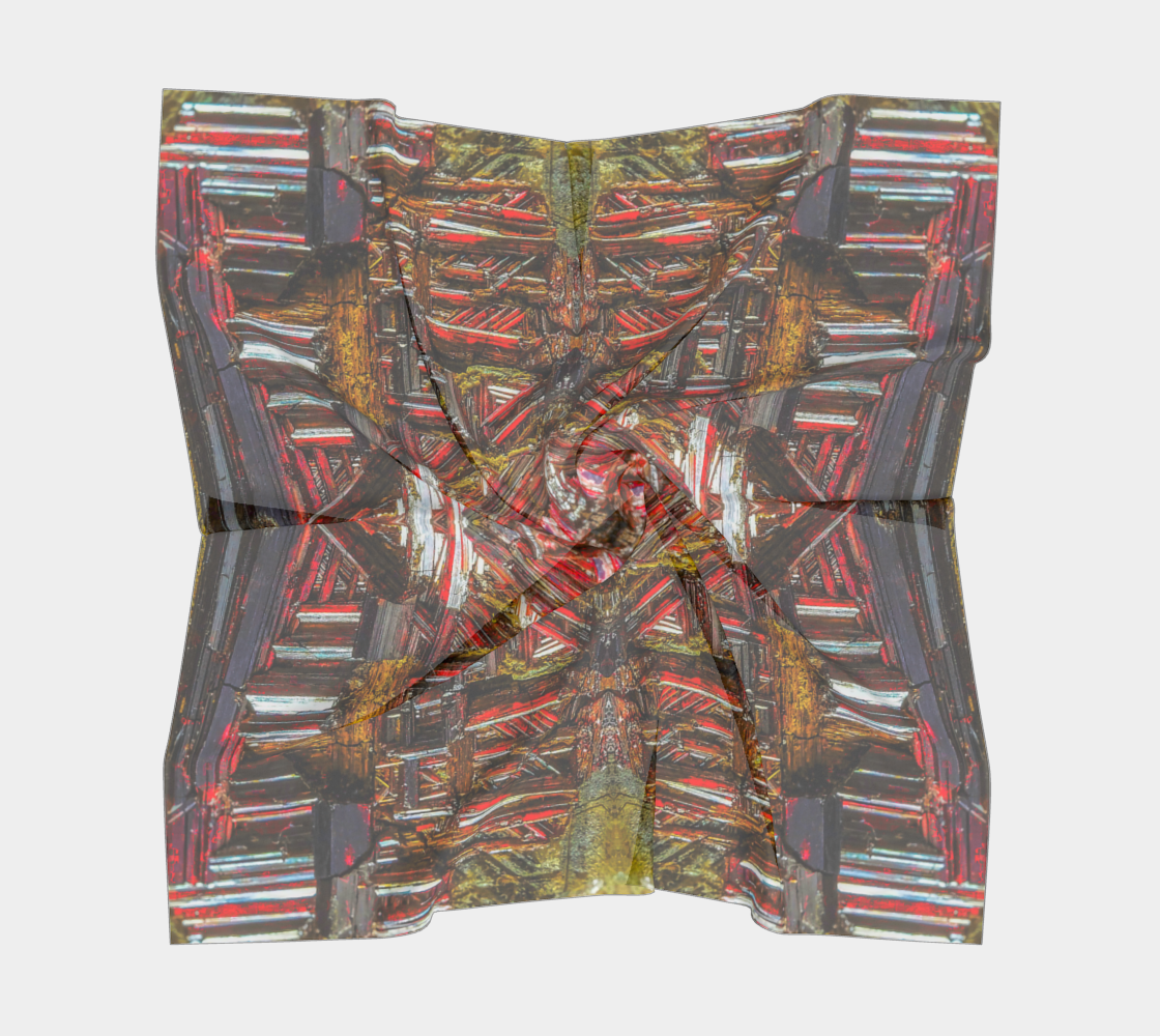 Square Scarf: Rutile Reticulated, South Africa, Superb, Enhanced Color