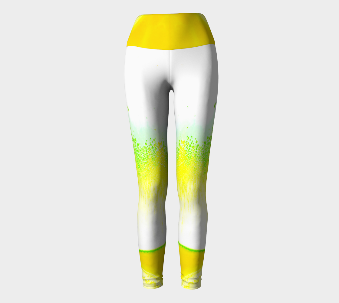 Leggings: A Color (Hansa Yellow) and D color (Pthalo Green) Dispersing in Croom Acrylic House Paint