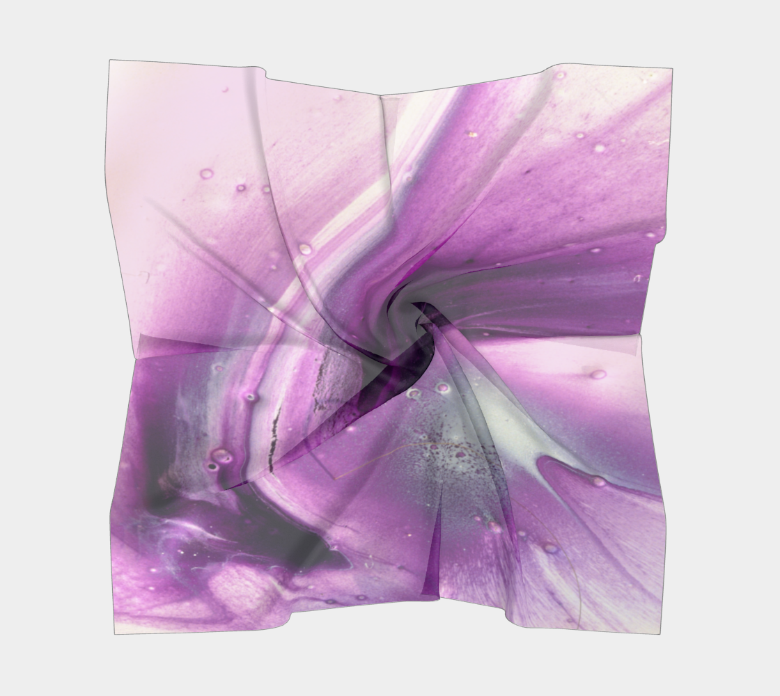 Square Scarf: Calbizol Violet dispersing in Croom Acrylic House Paint