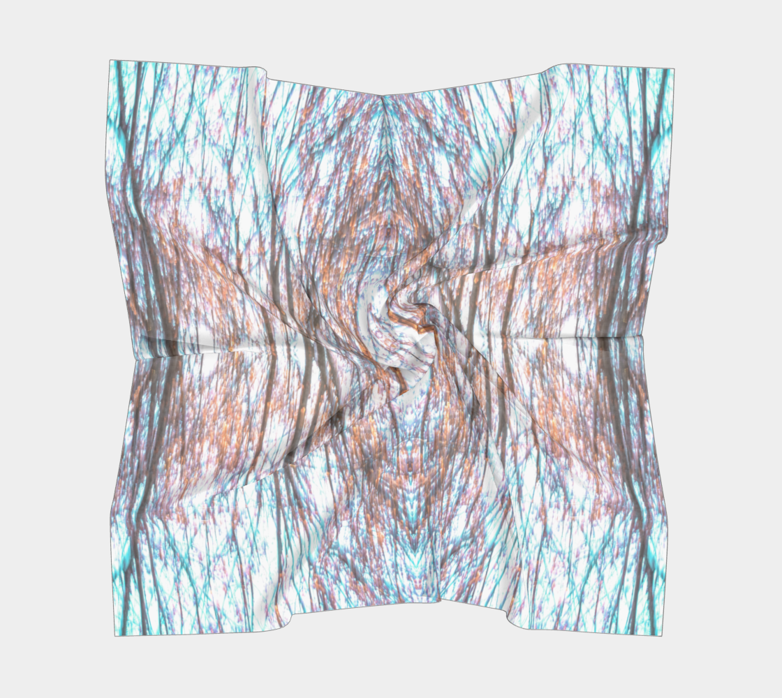 Square Scarf: Tree, Raleigh, North Carolina, Inverted Color