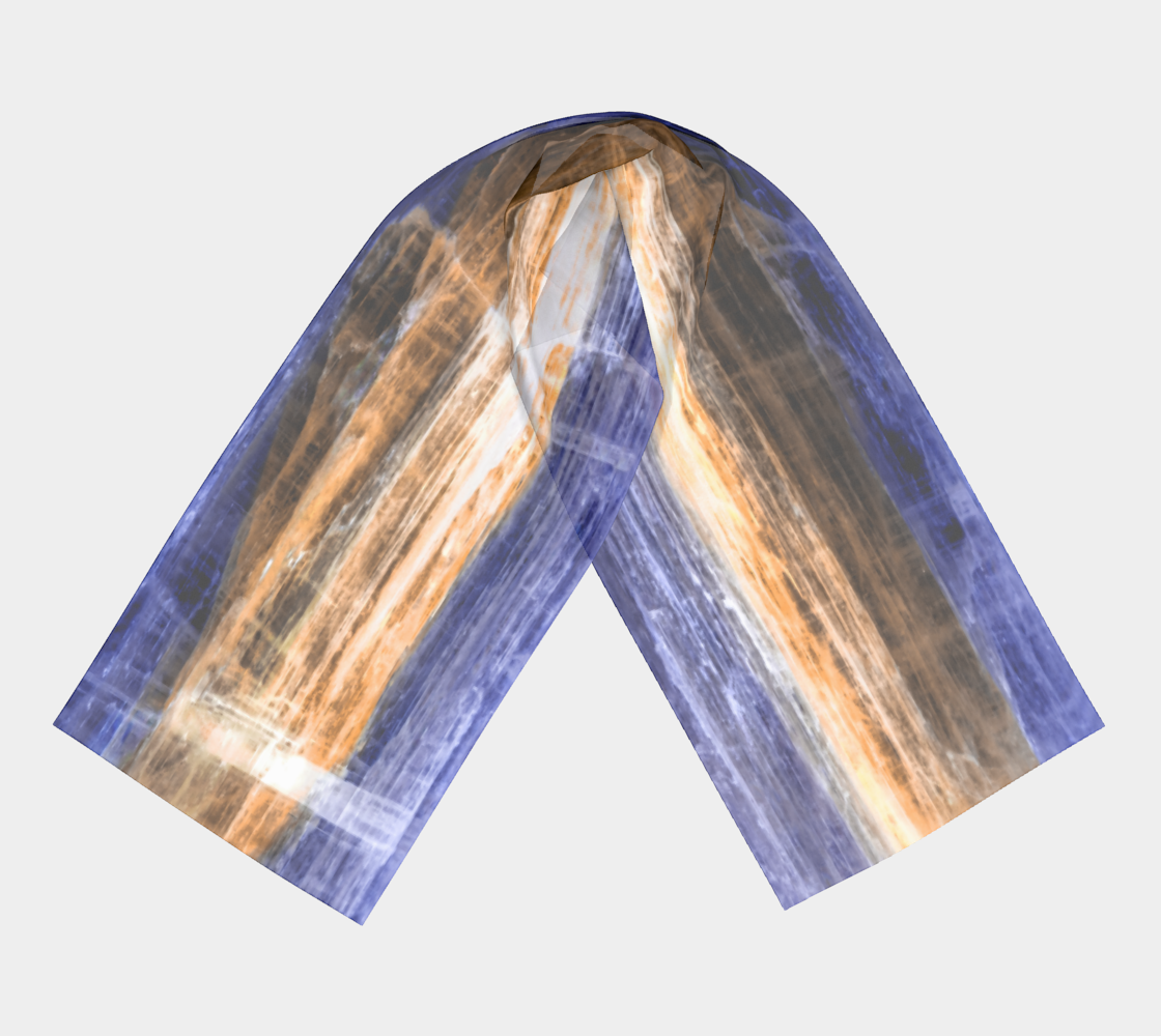 Long Scarf: Kyanite, Blue Ridge Mountains, North Carolina, Inverted Color