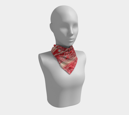 Square Scarf - H Color, (Toluidine Red) Dispersing in Croom Acrylic House Paint